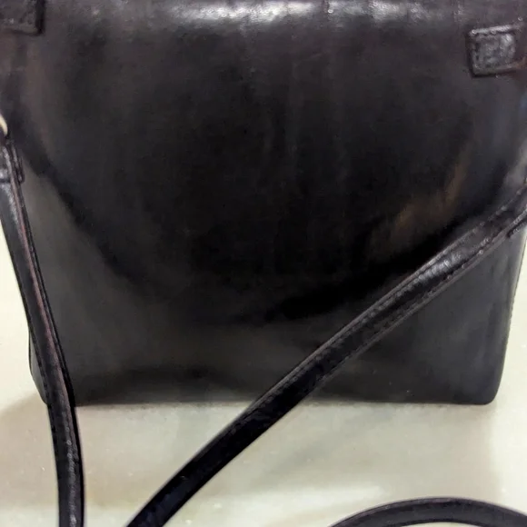 Hobo Black Leather Crossbody Bag - Picture 2 of 8